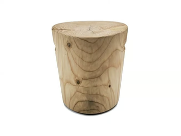 ELLISSE - Low solid cedar wood stool by Riva 1920 - view 2